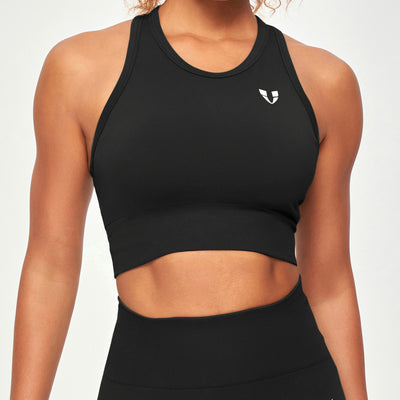 Seamless Padded Tank - Black