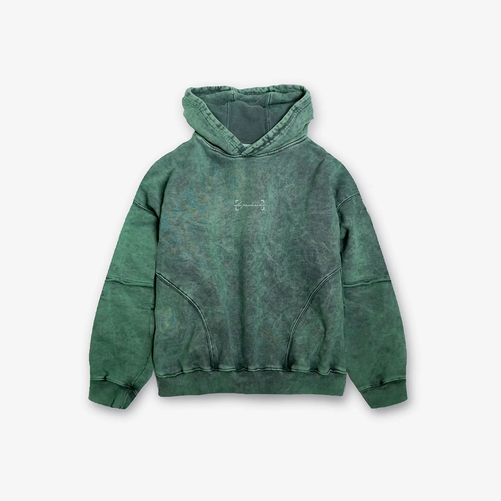 Superkicks | SIGNATURE WASHED HOODIE { DUSTY GREEN