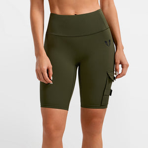 Active Cargo Shorts - Dark Olive Green