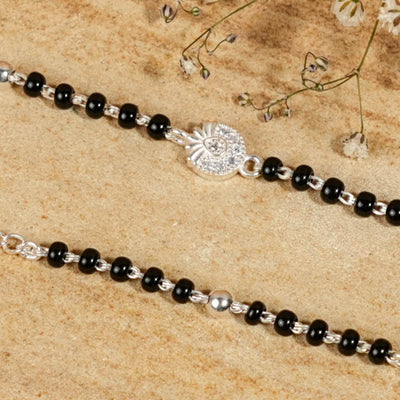 Black Beads Flower Nazariya for Kids