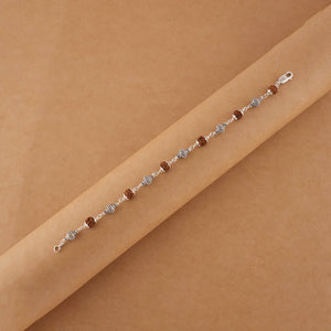 Rudraksha Bracelet for Men Silver (Alternate)