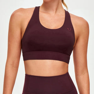 Energy Sports Bra - Wine Red
