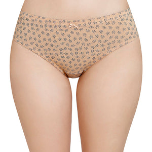 Inner Elastic Printed Mid Rise Bikini Panty (Pack of 3)