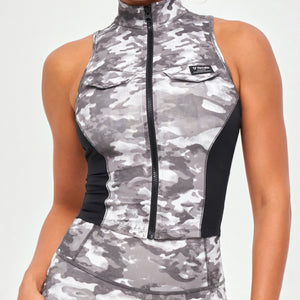 Army Abs Tank - Tie Dye Camo