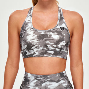 Power Sports Bra - Tie Dye Camo