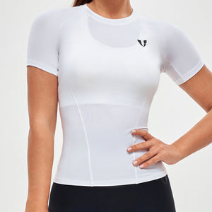 Round Neck Athletic T-shirt - White