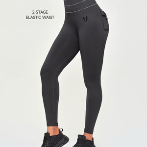 Seamless Cargo Leggings - Lava Gray
