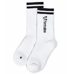 Firmabs Striped Sports socks - White
