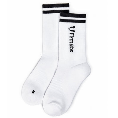 Firmabs Striped Sports socks - White