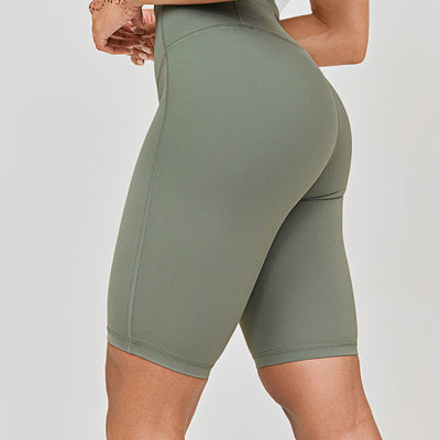 High-rise Training Shorts - Green
