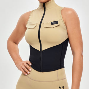Army Abs Tank - Khaki Yellow and Black