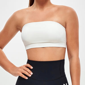 Strapless Sports Bra - White