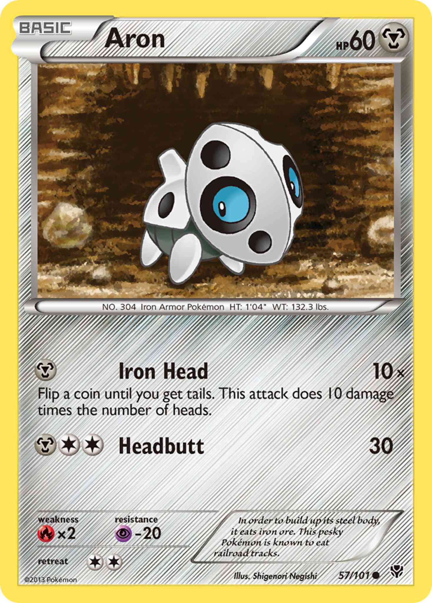 Aron - 57/101 - Common [bw10-57] [Reverse Holo]