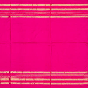 Pink Handloom Ikat Silk Saree With Tie & Dye Floral Motifs