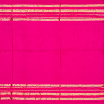 Pink Handloom Ikat Silk Saree With Tie & Dye Floral Motifs