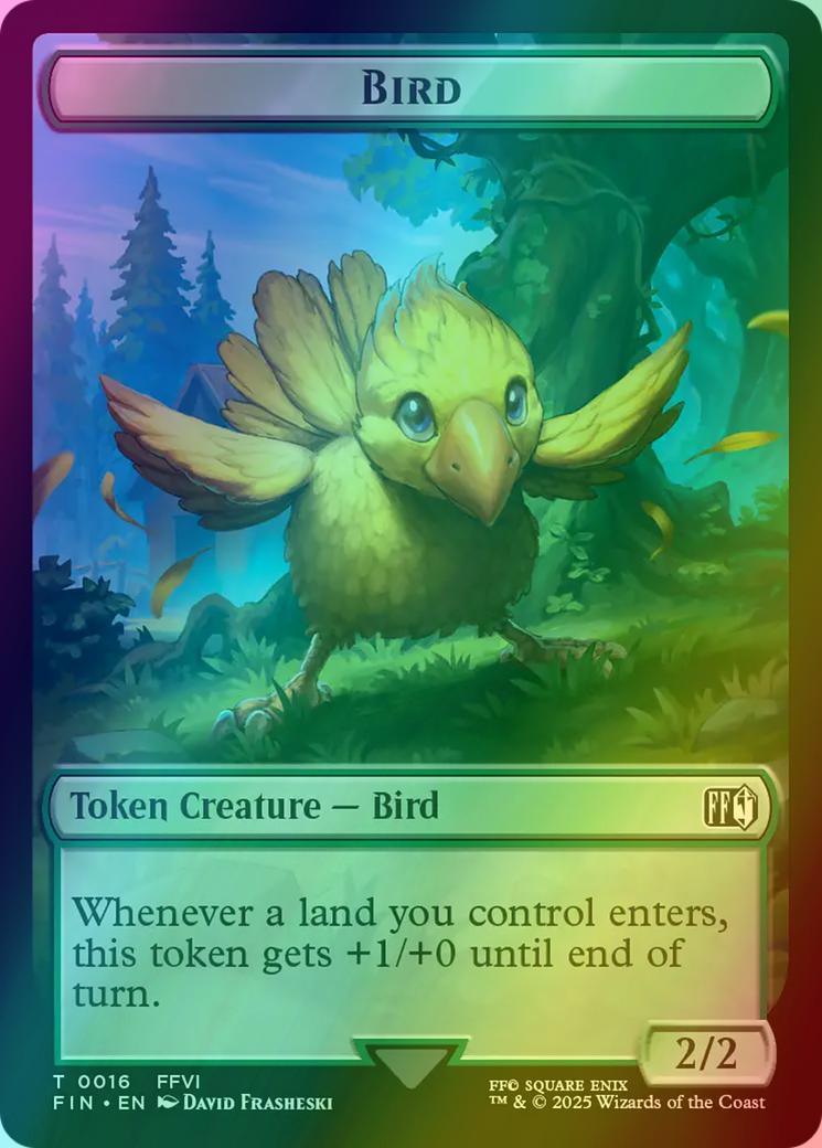 Bird Token (16) // Hero Token (07) [FINAL FANTASY: Tokens] [Foil]