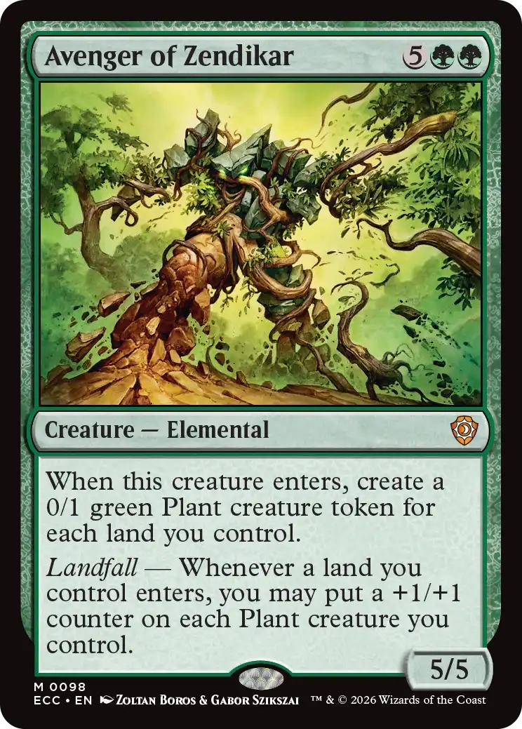 Avenger of Zendikar [98] [Lorwyn Eclipsed: Commander] [Non-Foil]