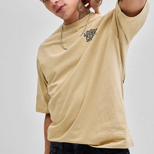 Embrace Change Beige Oversized T-Shirt