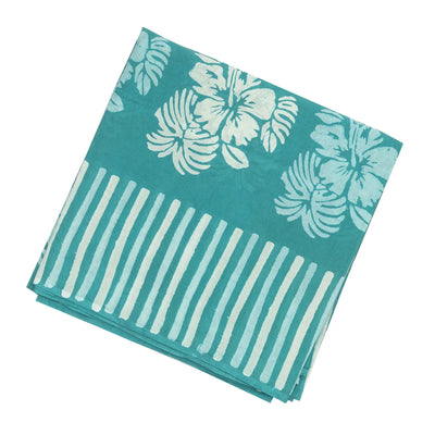 Cyan Woven Jaipur Cotton Saree Printed With Floral  Motifs