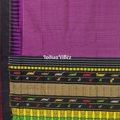 Purple Ramachandrapedi Gopalpur Tussar Silk Saree