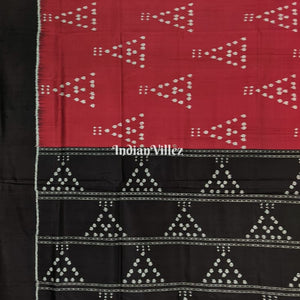 Maroon Jhoti Odisha Handloom Contemporary Silk Saree