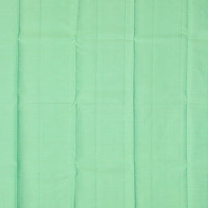 Lime Green Handloom Kanchipuram Silk Saree With Checks