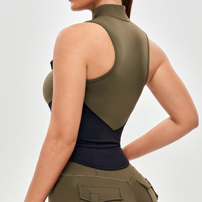 Army Abs Tank - Combat Green and Black