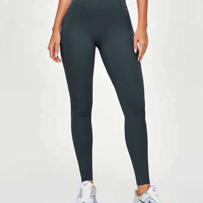 High Waisted Workout Leggings - Gray