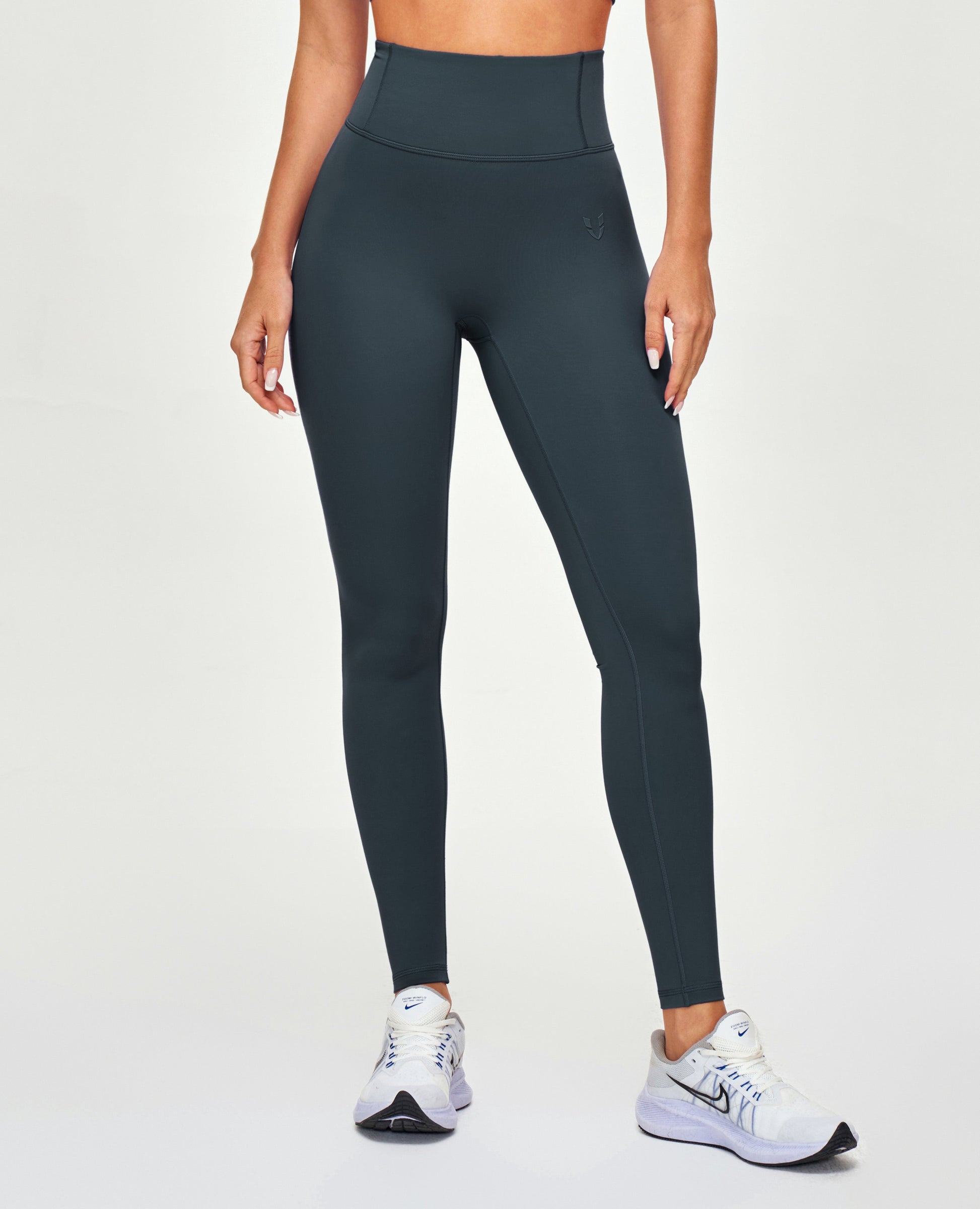 High Waisted Workout Leggings - Gray