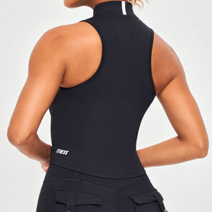 ZIP TANK TOP - Black
