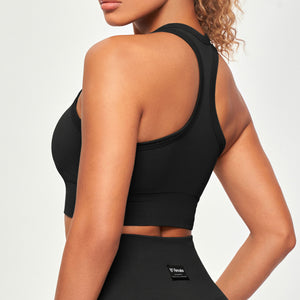 Seamless Padded Tank - Black