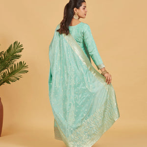 Pastel Teal  Anarkali Set