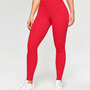 Firmabs High Waist Compression Leggings - Red