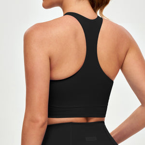 Padded Athletic Tank - Black
