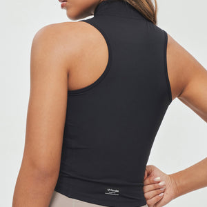 Zip Up Cargo Tank - Black