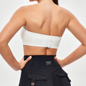 Strapless Sports Bra - White