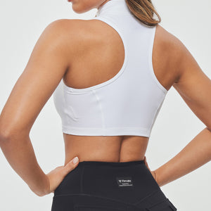 Cropped Cargo Tank - White