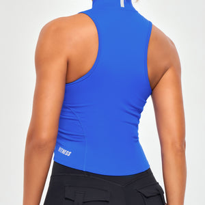 ZIP TANK TOP - Blue