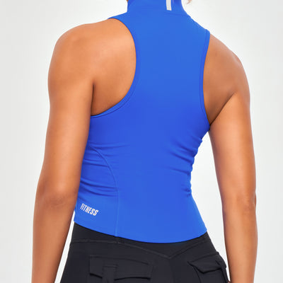 ZIP TANK TOP - Blue