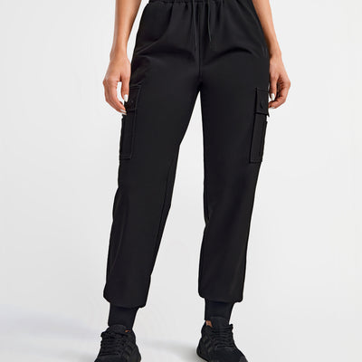 Cargo Pocket Moto leggings - Black