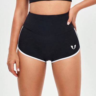 High Waist Short Shorts - Black