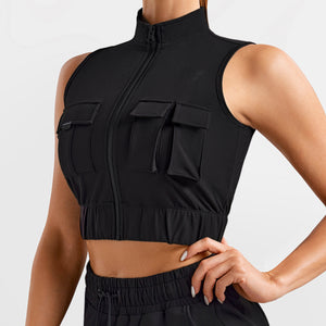 Cargo Power Moto top - Black