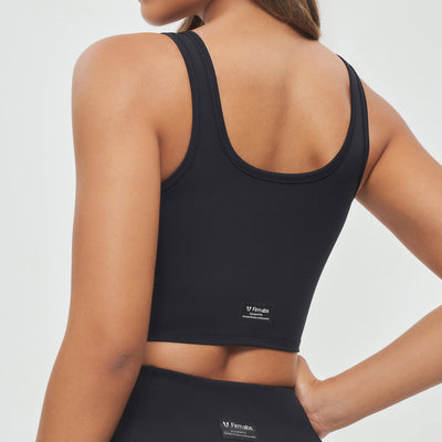 Zip Front Cargo Tank - Black