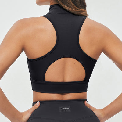Full Zip Padded Tank - Black