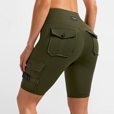 Active Cargo Shorts - Dark Olive Green