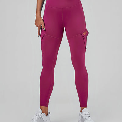 Solo Cargo Leggings - Carmine