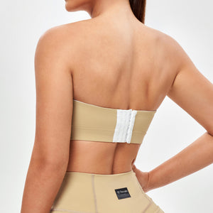 Strapless Sports Bra - Khaki Yellow