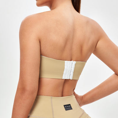 Strapless Sports Bra - Khaki Yellow