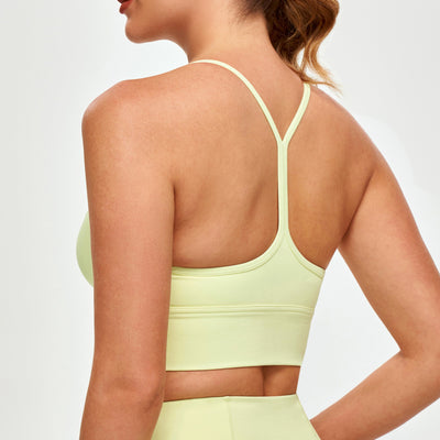 Workout Sports Bra - Light Yellow