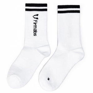 Firmabs Striped Sports socks - White